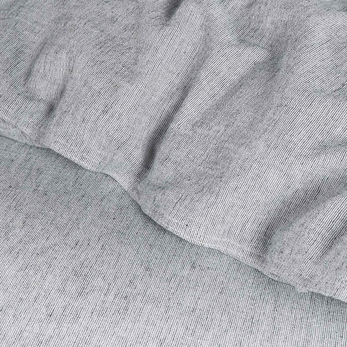 Funda Plumón Froens Lino-Algodón Rayas Gris Súper King-2