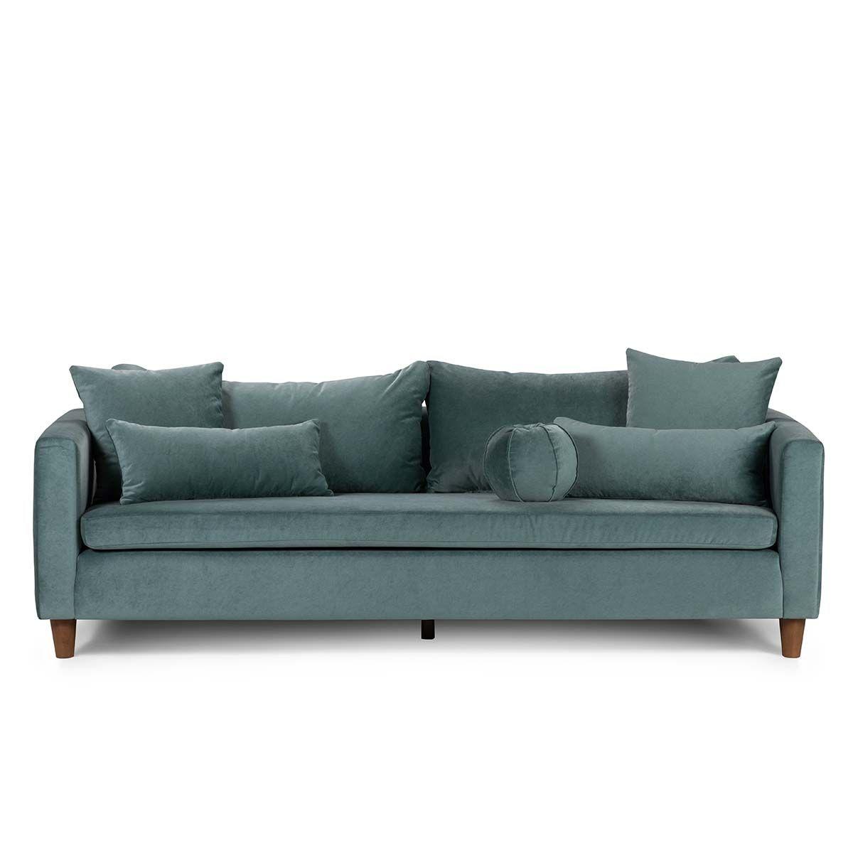 Sofá Rosen Conery 3,5 Cuerpos Tela Teal-0