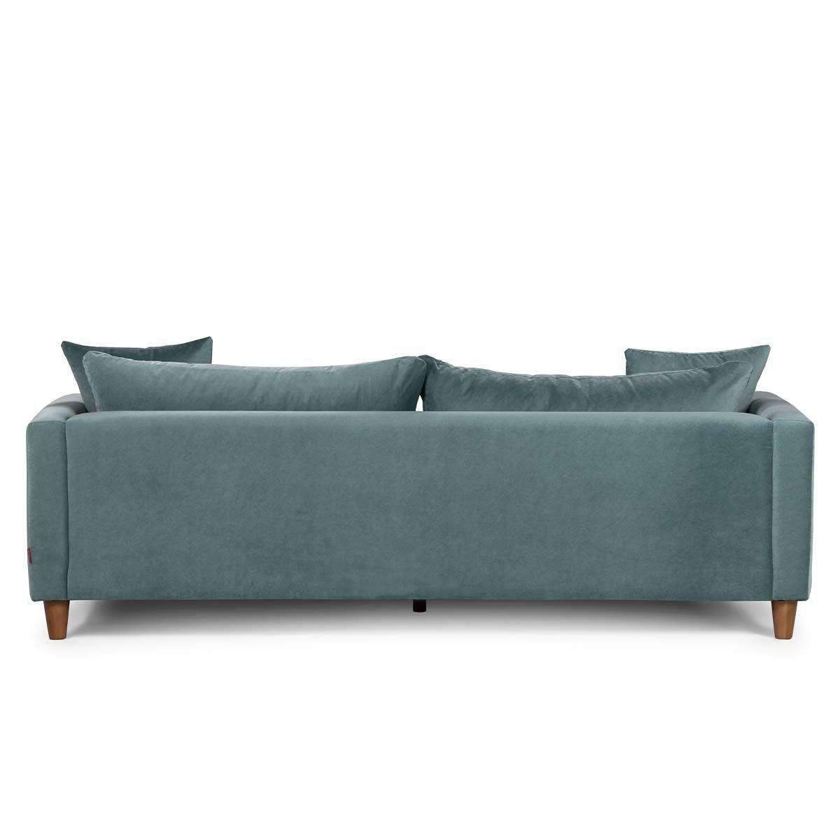 Sofá Rosen Conery 3,5 Cuerpos Tela Teal-3