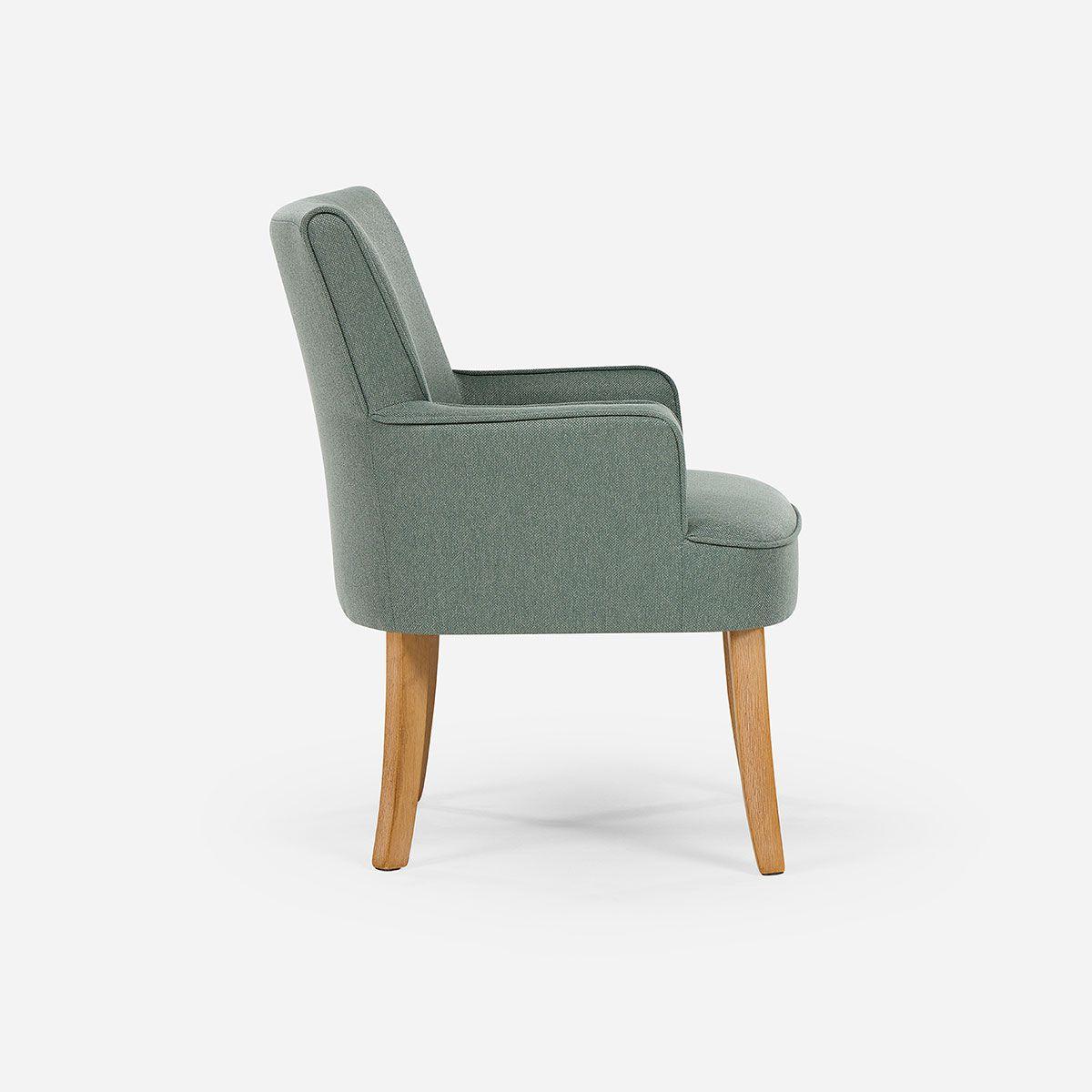 Set 2 Poltronas Emily II Tela Sage-4