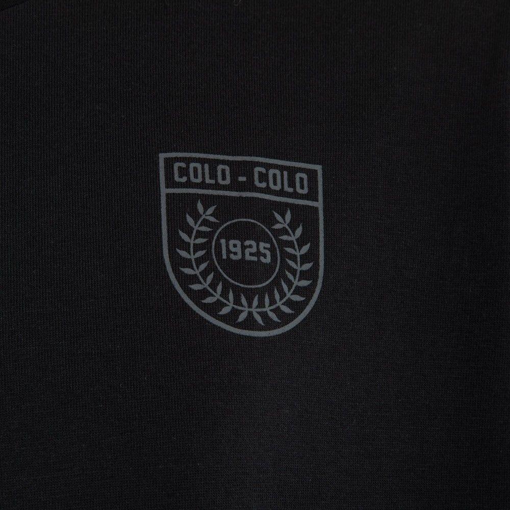 Polera Colo Colo Oficial Negra Logo Gris-3