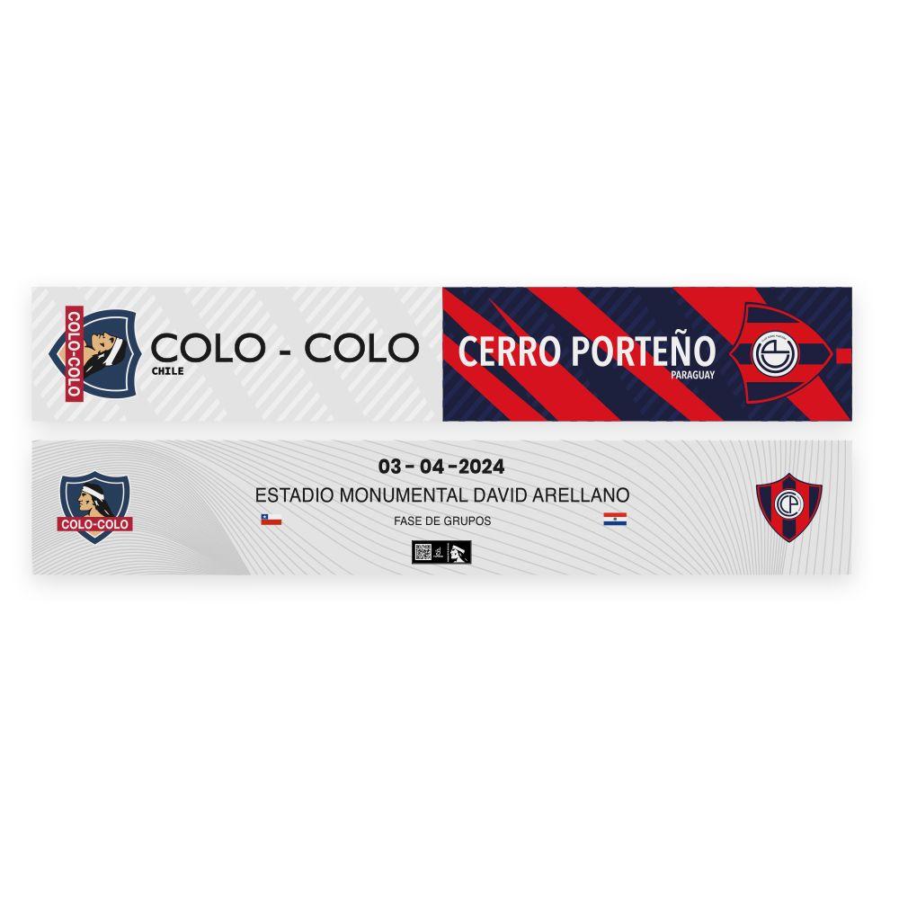 Bufanda Colo Colo VS Cerro Porteño *Edición especial-0
