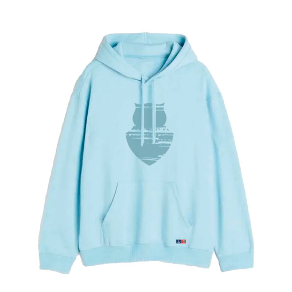 POLERÓN U DE CHILE GRIS CON CUELLO "U" CELESTE CHUNCHO-3