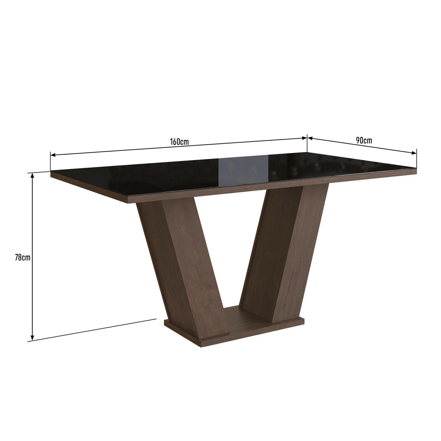 Comedor Divano Piace Negro 6 Sillas-4