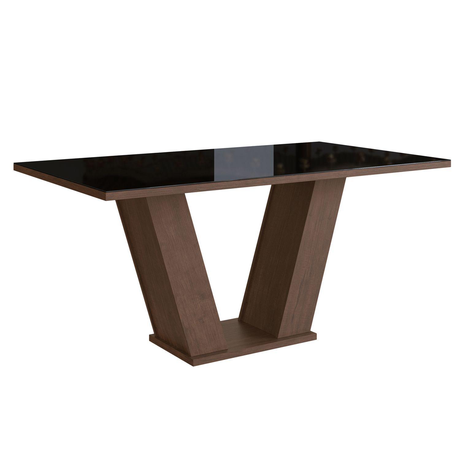 Comedor Divano Piace Negro 6 Sillas-1