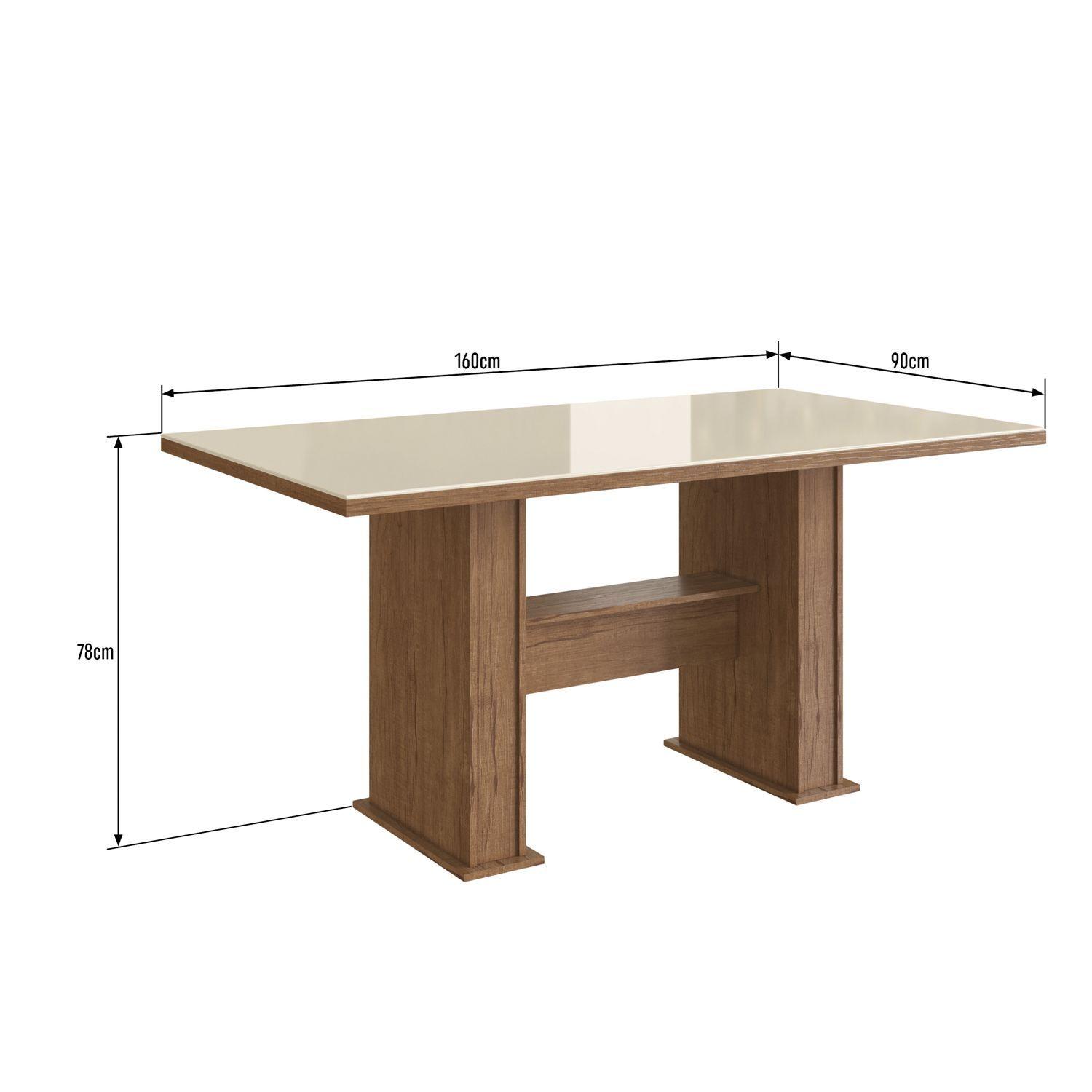 Comedor Divano Avanti Café Claro 6 Sillas-2