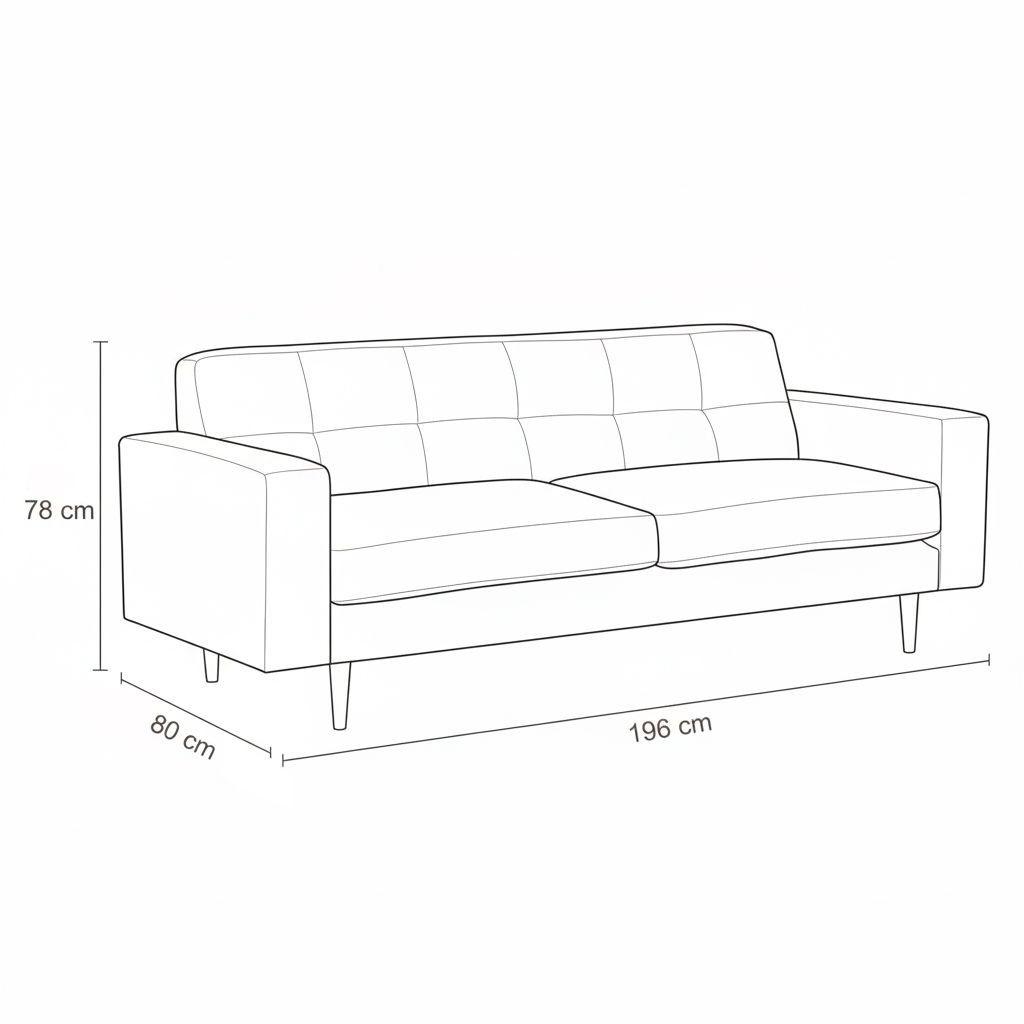 Sofá Acces 3 Cuerpos Beige-3