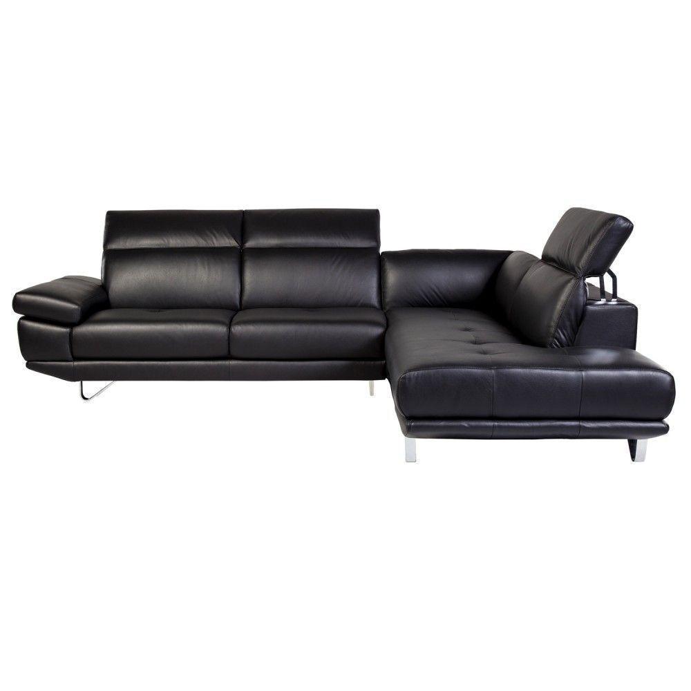 SECCIONAL Questa Cuero 6 Lugares Negro-2