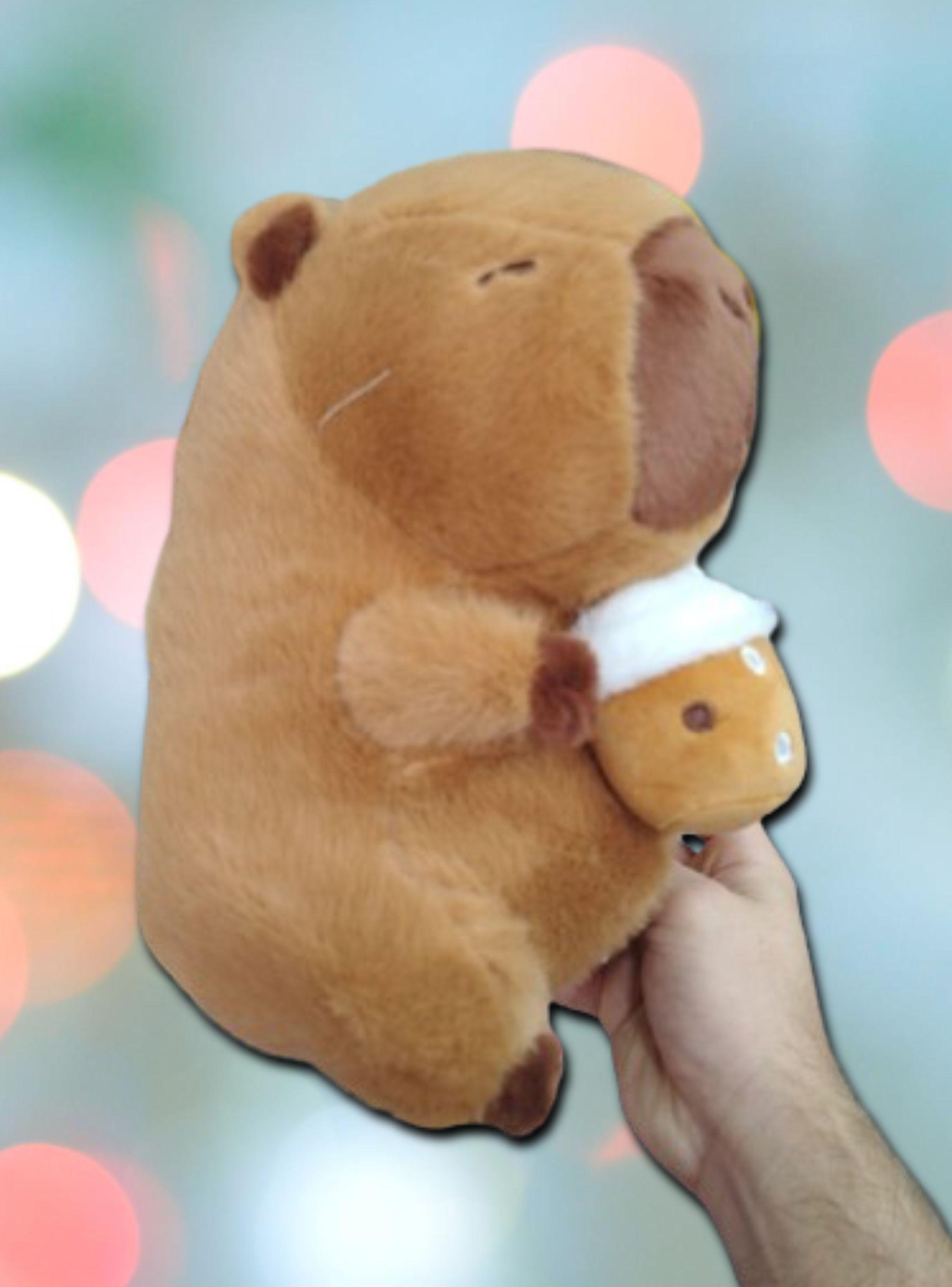 PELUCHE CAPIBARA BELLOTA 23 CM TERNO HERMOSO AMIGABLE-3