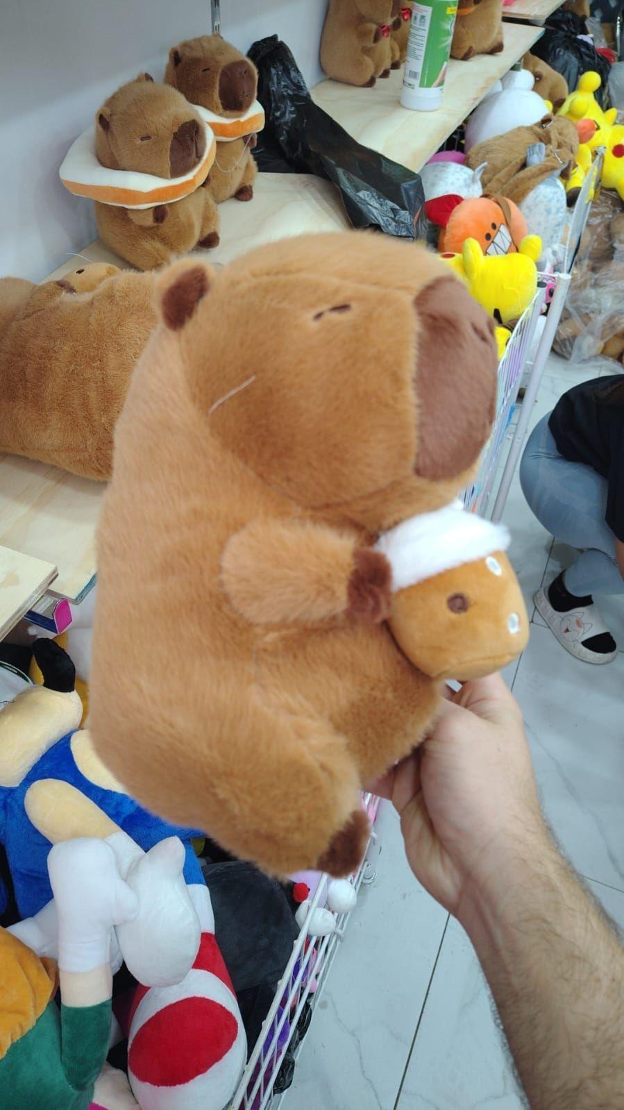 PELUCHE CAPIBARA BELLOTA 23 CM TERNO HERMOSO AMIGABLE-4