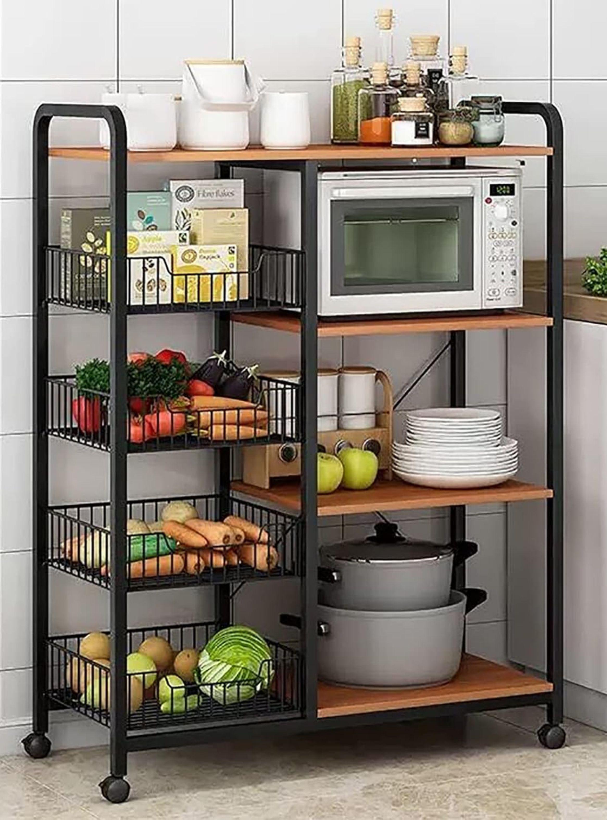 Mueble Organizador Cocina Estante Horno Microondas Despensa GSOL-0