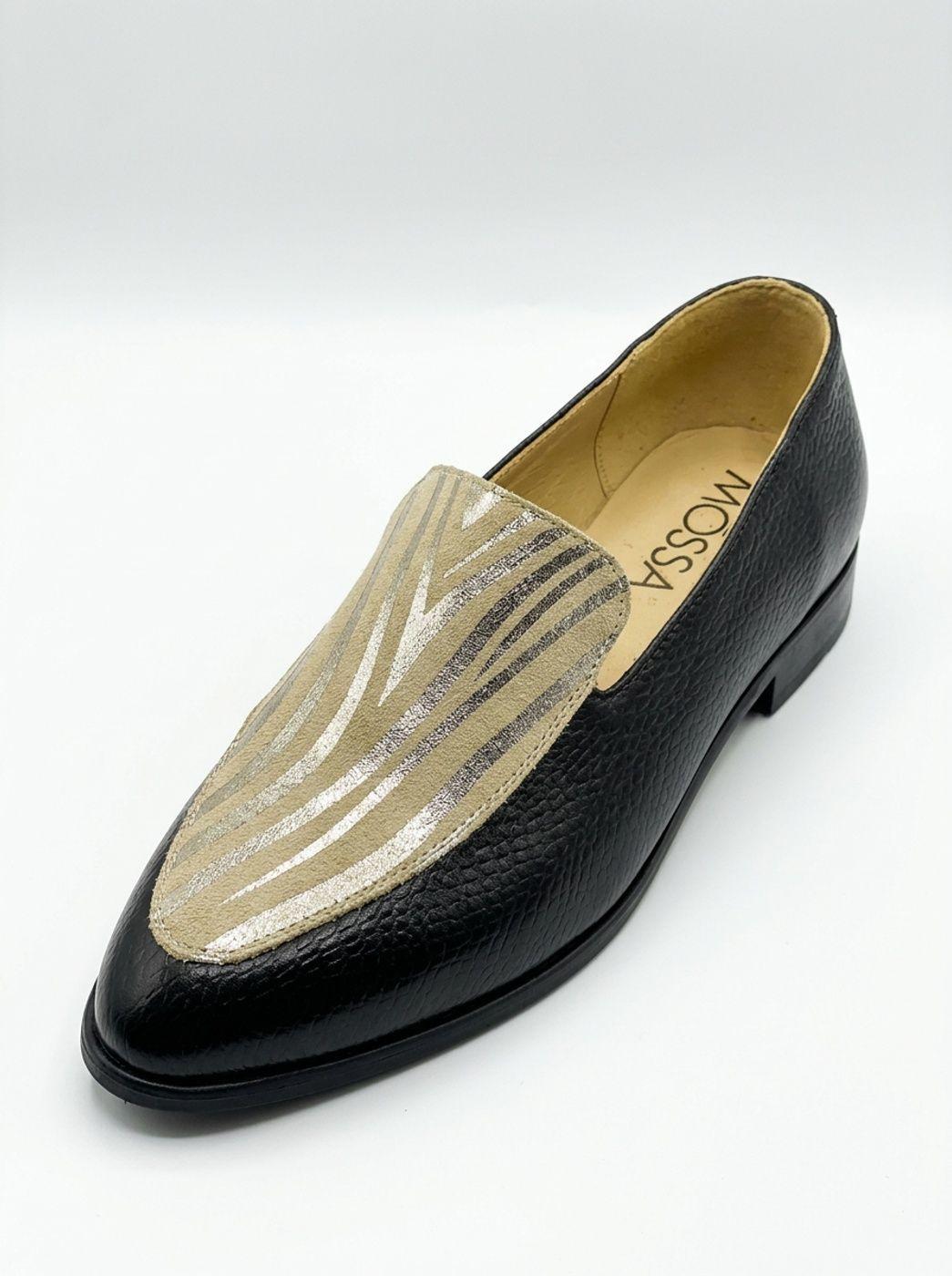 Mocasin Oxford Charol Cebra-0