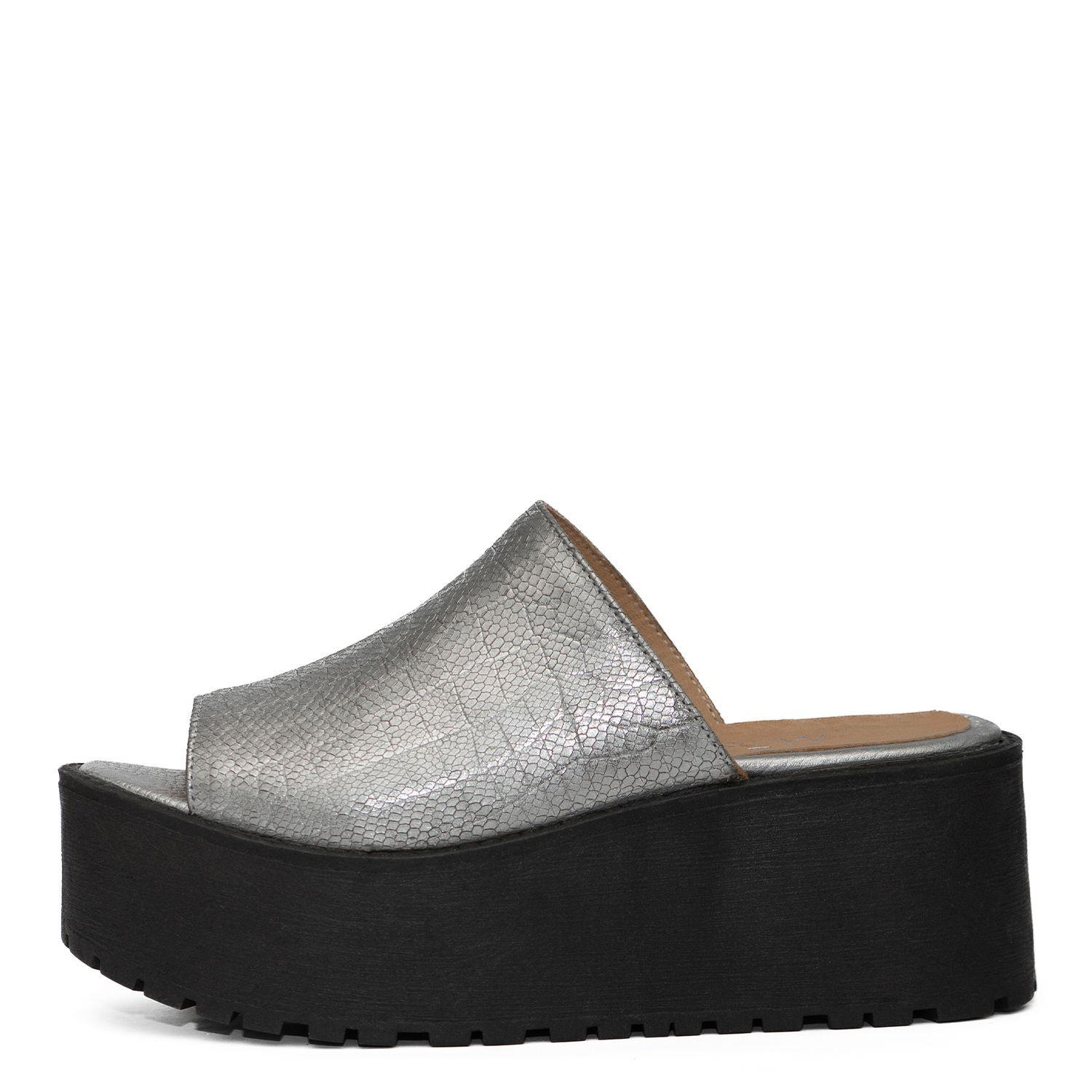 Sandalias Praga Plateado-3