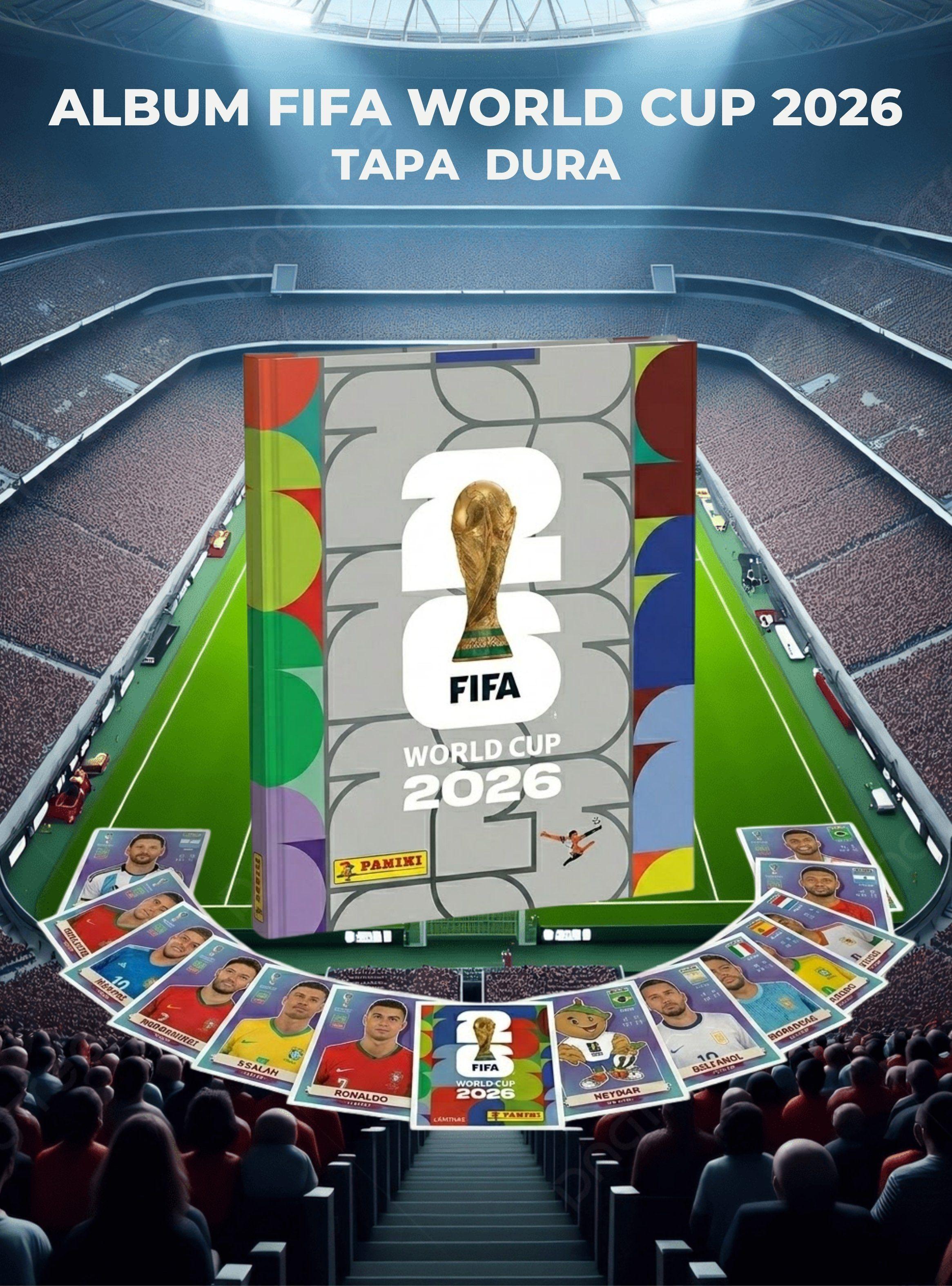 Album Panini Mundial Fifa 2026 Tapa Dura Premium + 6 Sobres-0