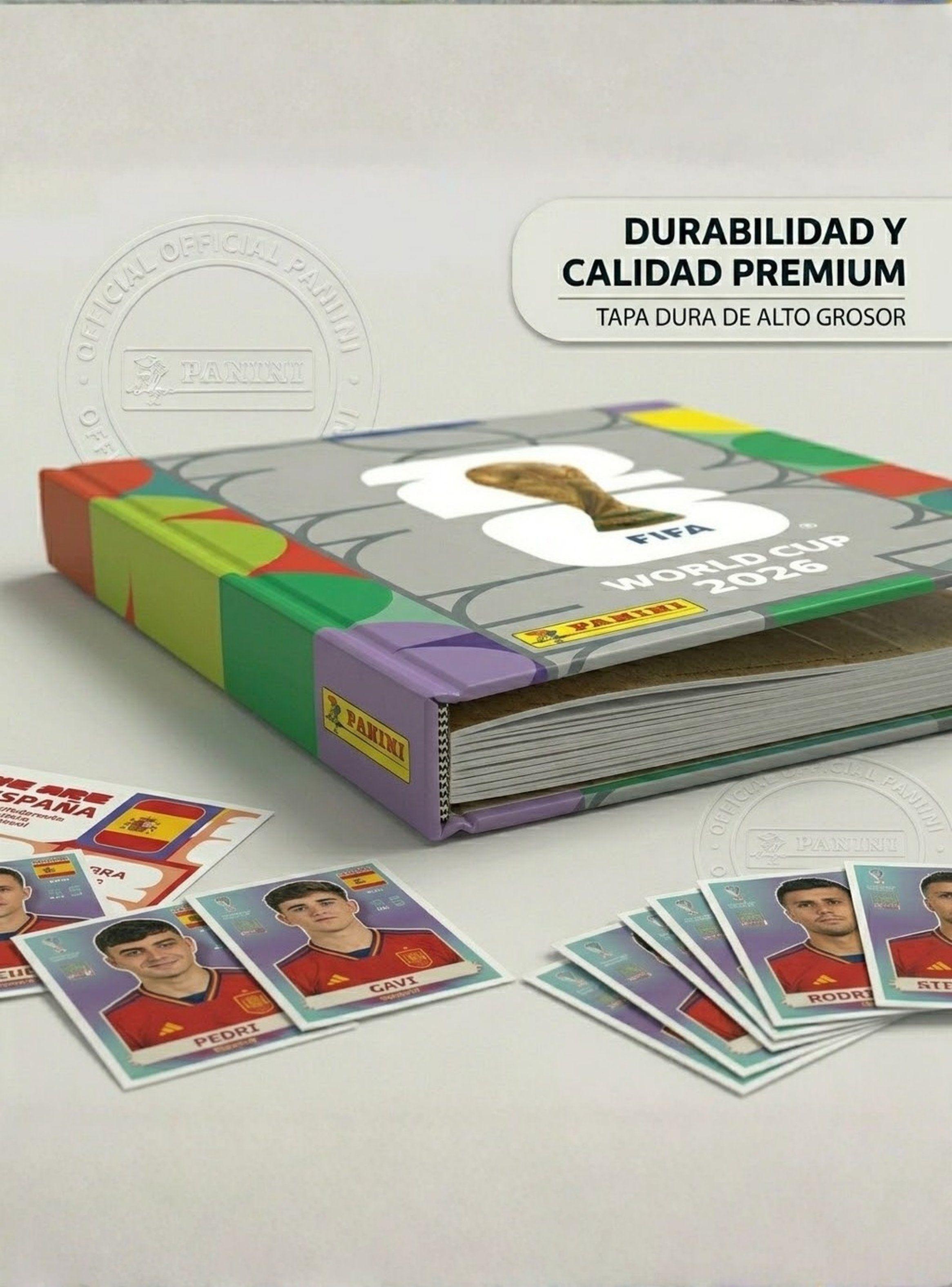 Album Panini Mundial Fifa 2026 Tapa Dura Premium + 6 Sobres-1