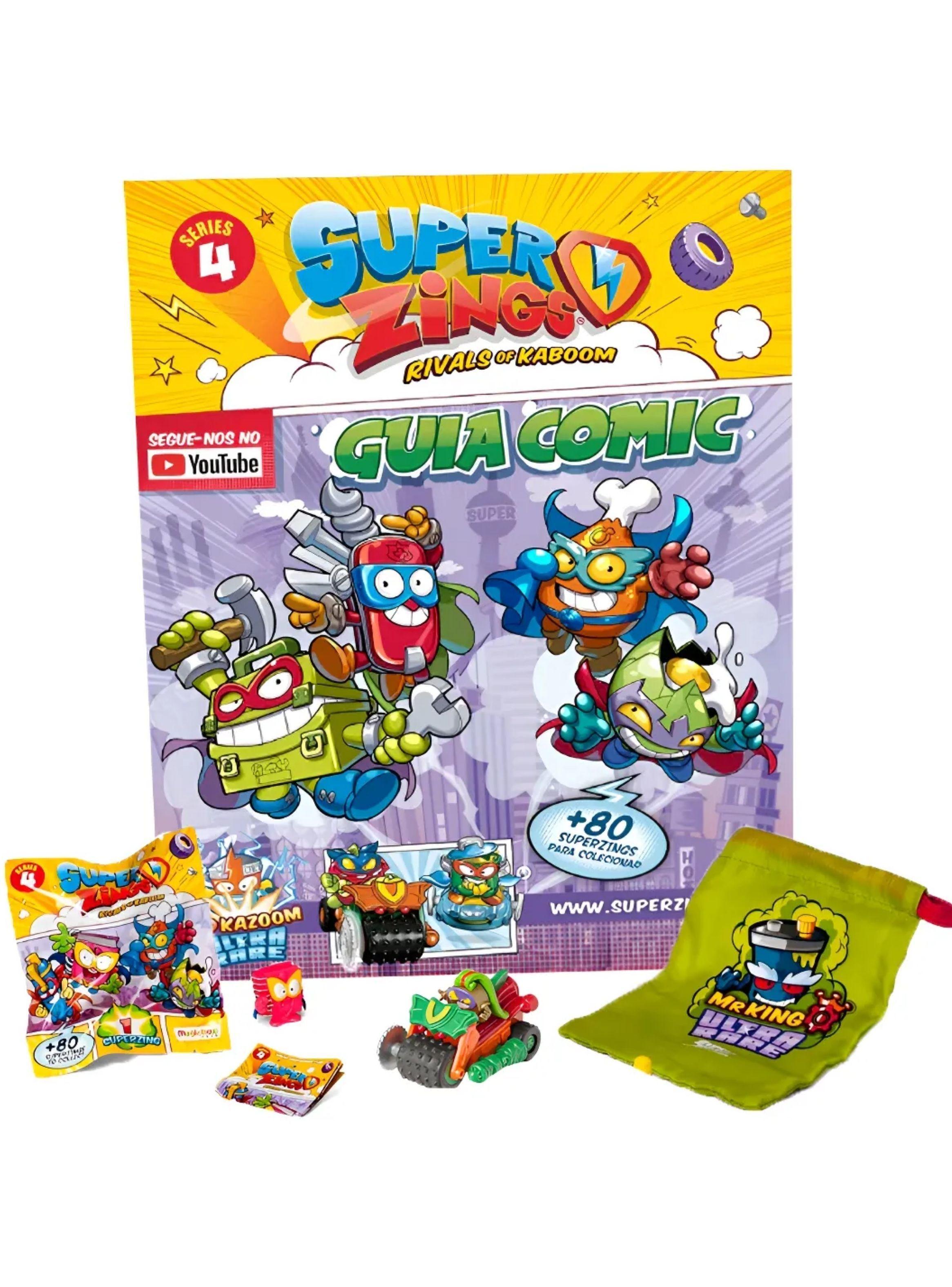 Superzings Serie 4 Pack Inicio Figuras Originales Rivals of kaboom-3