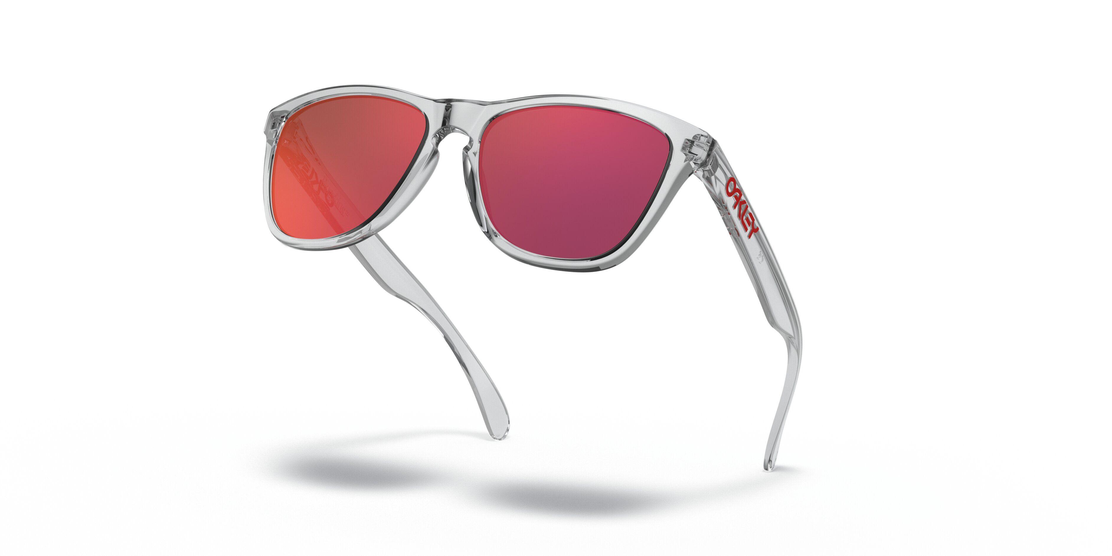 Lentes Oakley Frogskinscrystal Clear W/ Hombre Torch Iridium-0