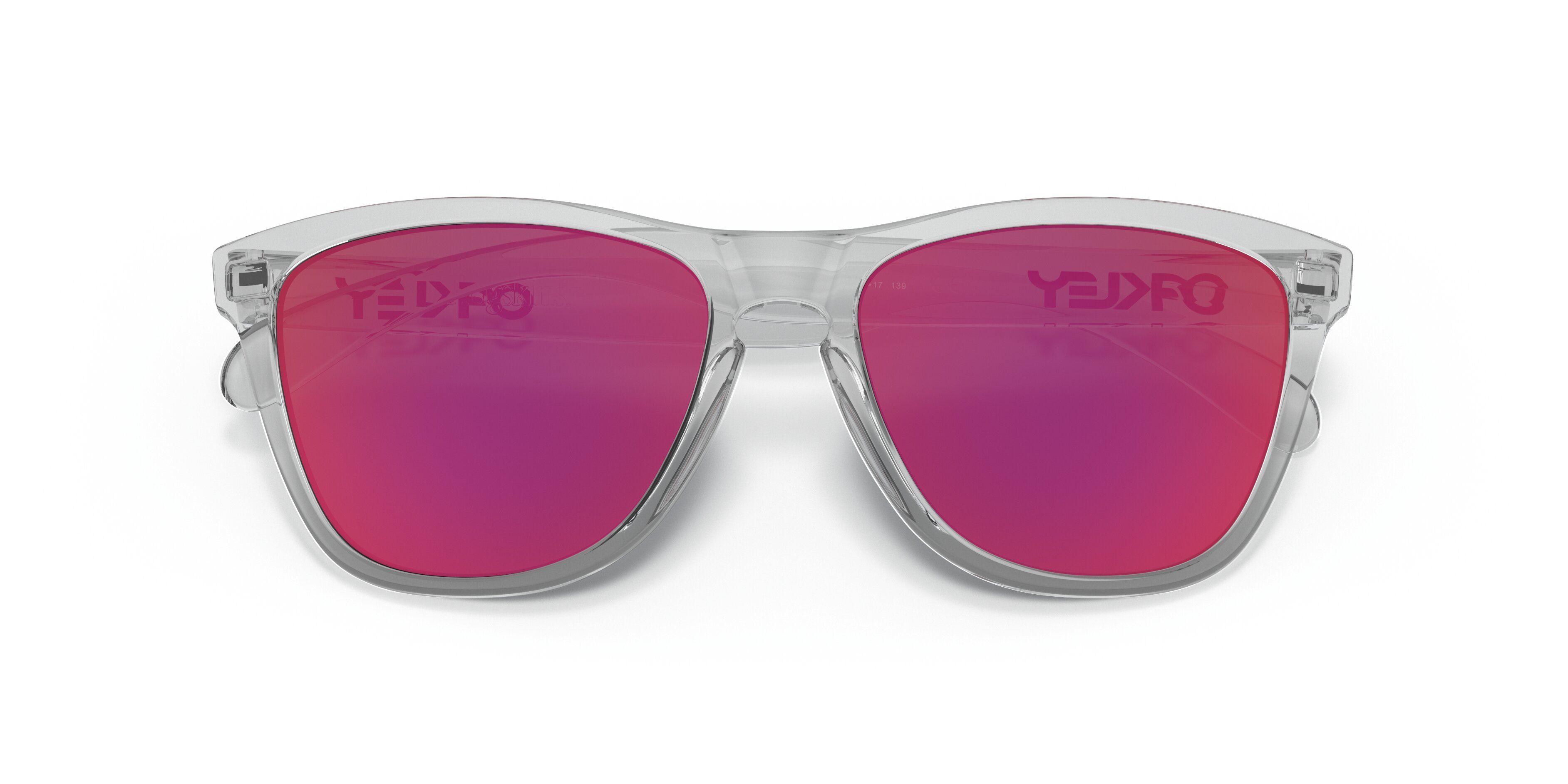 Lentes Oakley Frogskinscrystal Clear W/ Hombre Torch Iridium-1