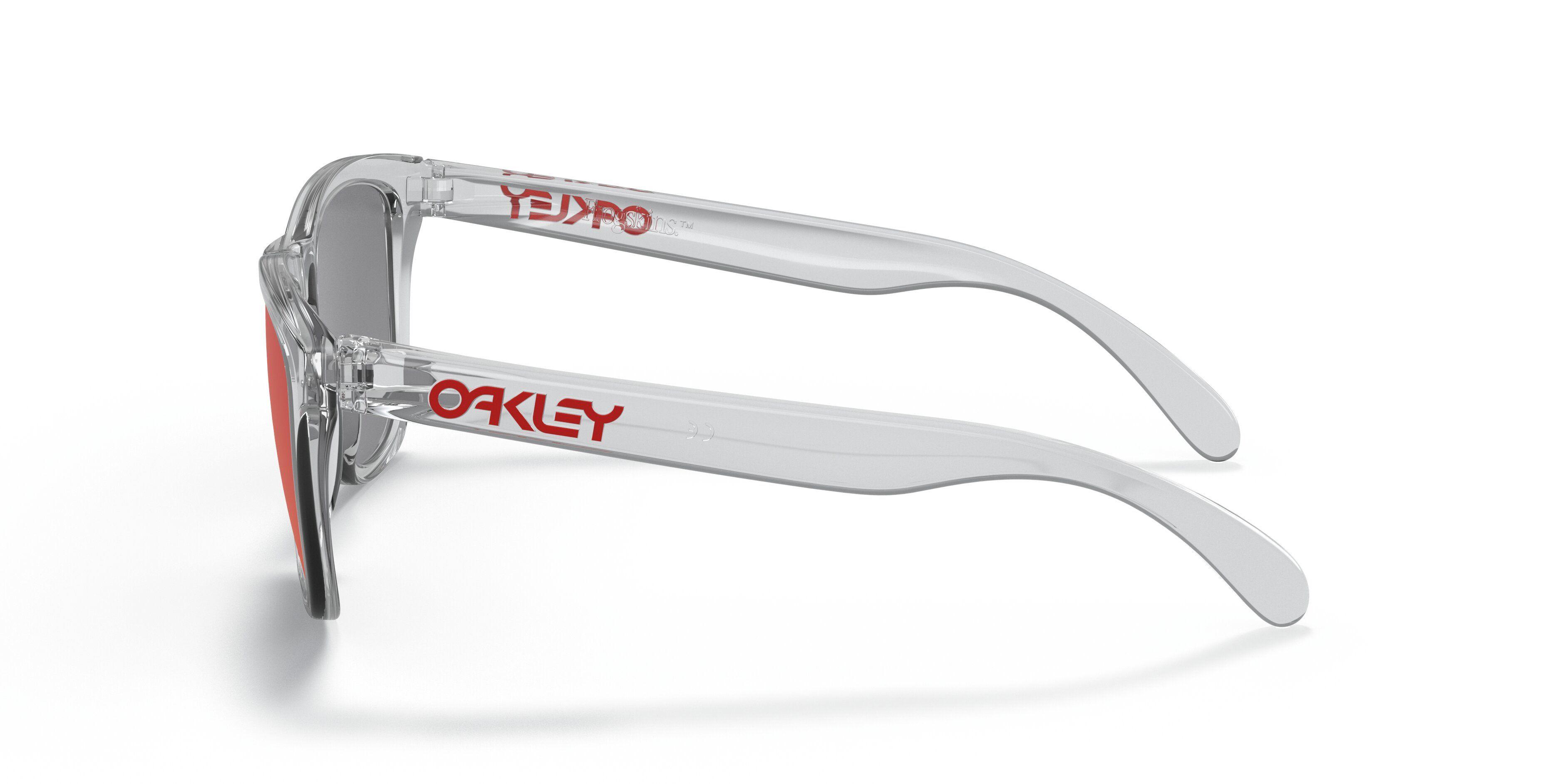 Lentes Oakley Frogskinscrystal Clear W/ Hombre Torch Iridium-2