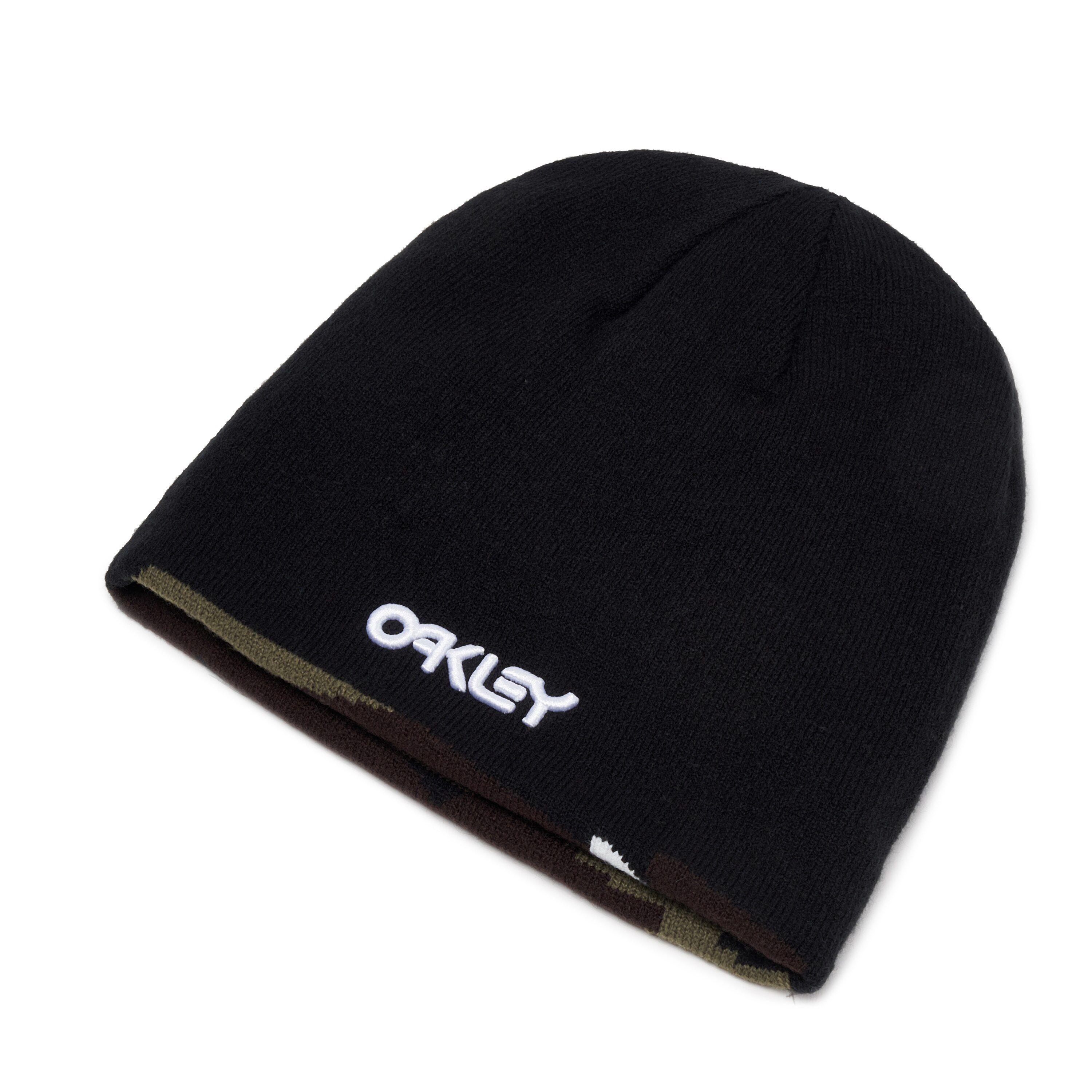 Beanie Oakley B1B Logo (Reversible) Unisex Blackout-1