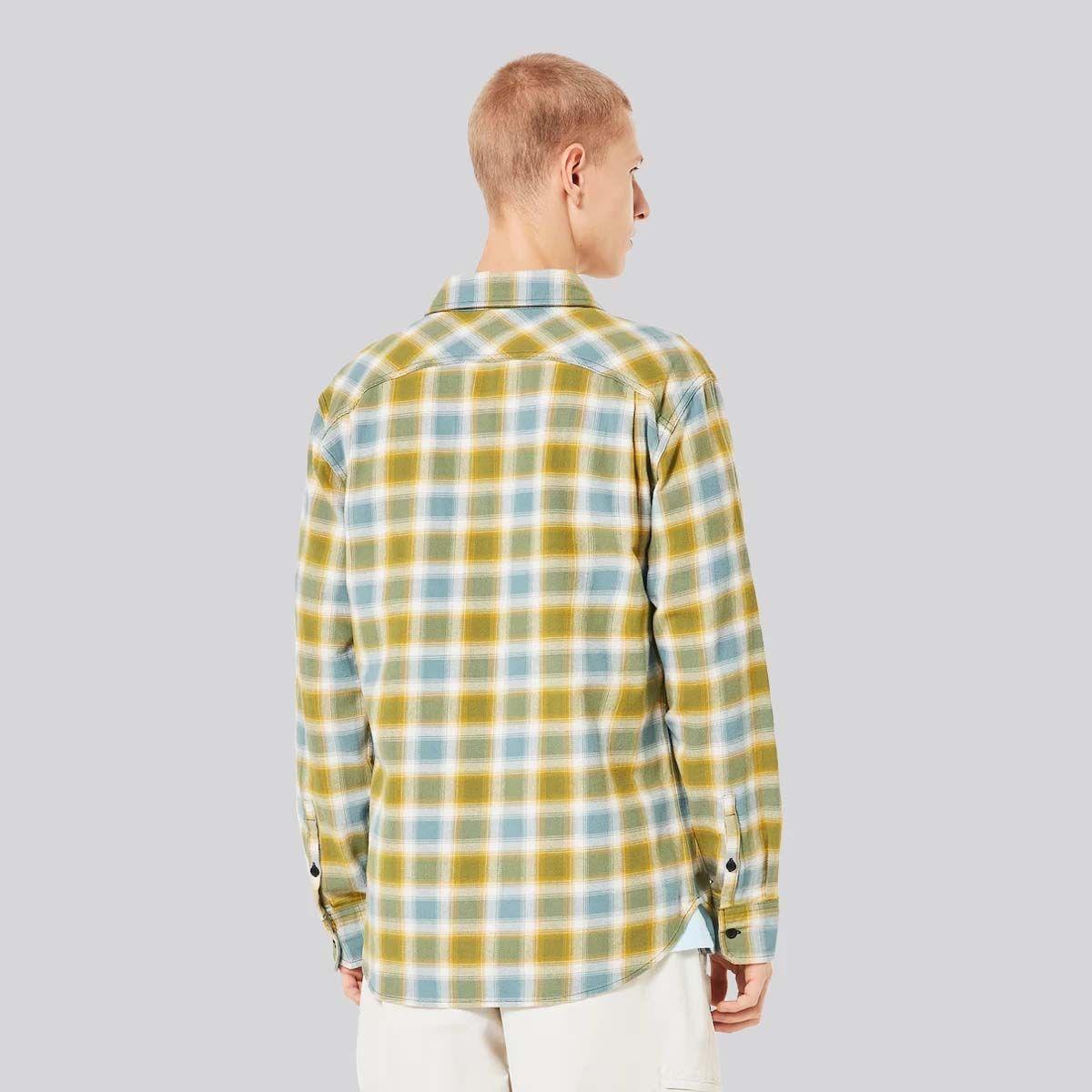 Camisa Hombre 90s Plaid LS Oakley Pacific/Mist/Sulfid Check-2