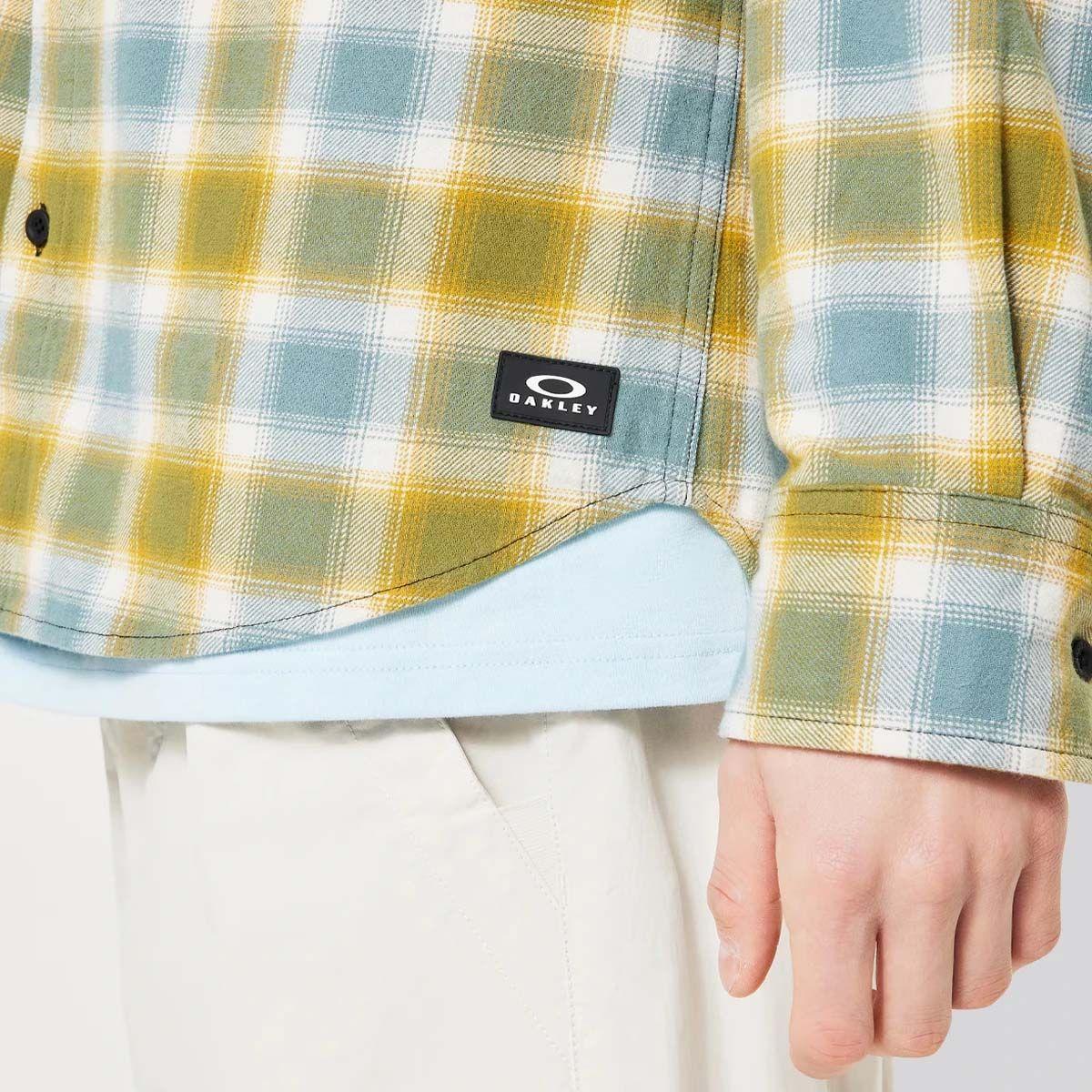 Camisa Hombre 90s Plaid LS Oakley Pacific/Mist/Sulfid Check-5