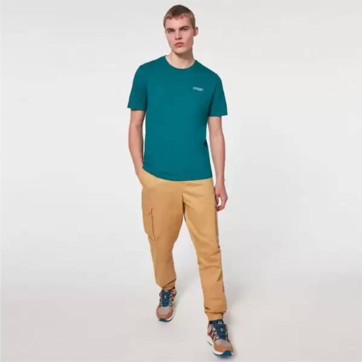 Polera Oakley Rounded Hombre Verde-0