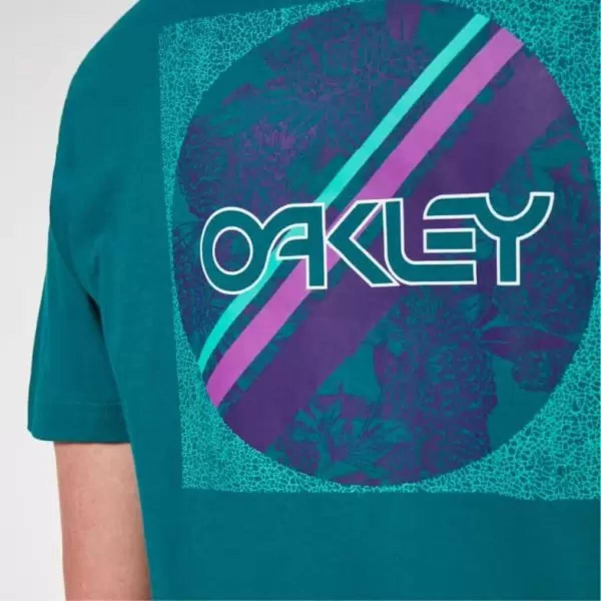 Polera Oakley Rounded Hombre Verde-4