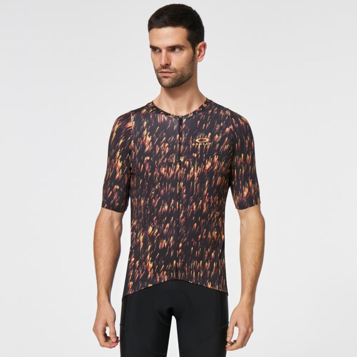 Tricota Ciclismo Oakley Endurance Jersey 2.0 Negro/Naranjo-1