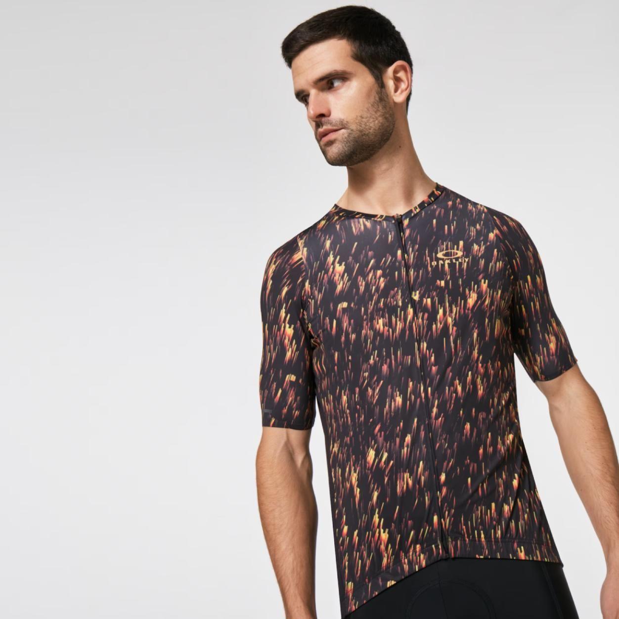 Tricota Ciclismo Oakley Endurance Jersey 2.0 Negro/Naranjo-2
