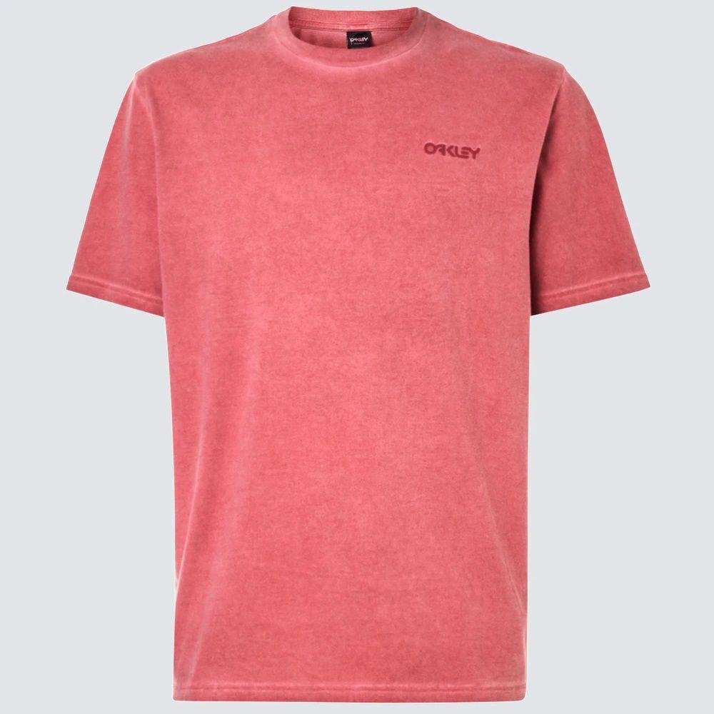 Polera Oakley Overdyed Logo Hombre Iron Red-3