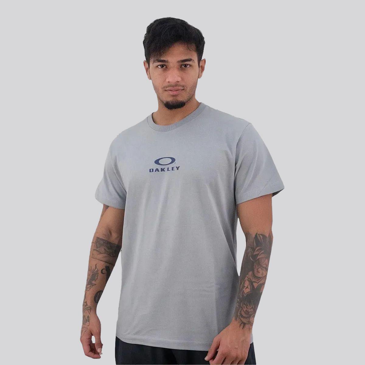 Polera Oakley Bark New Tree Grey-0