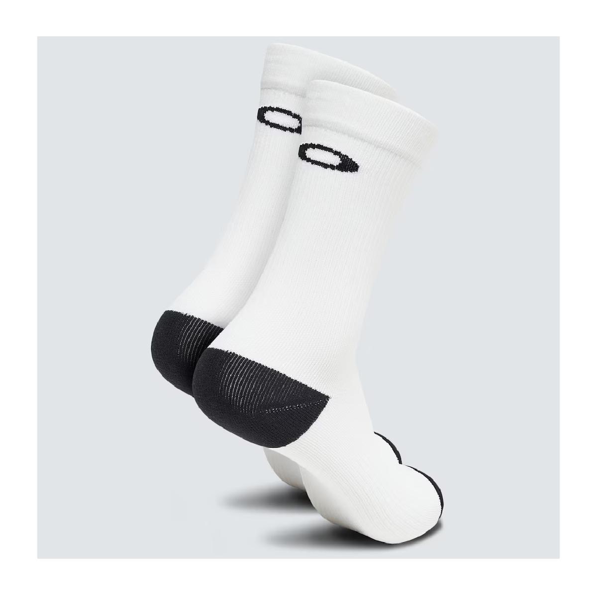 Calcetines Oakley RIbbed Ellipse Long Hombre Blanco-2