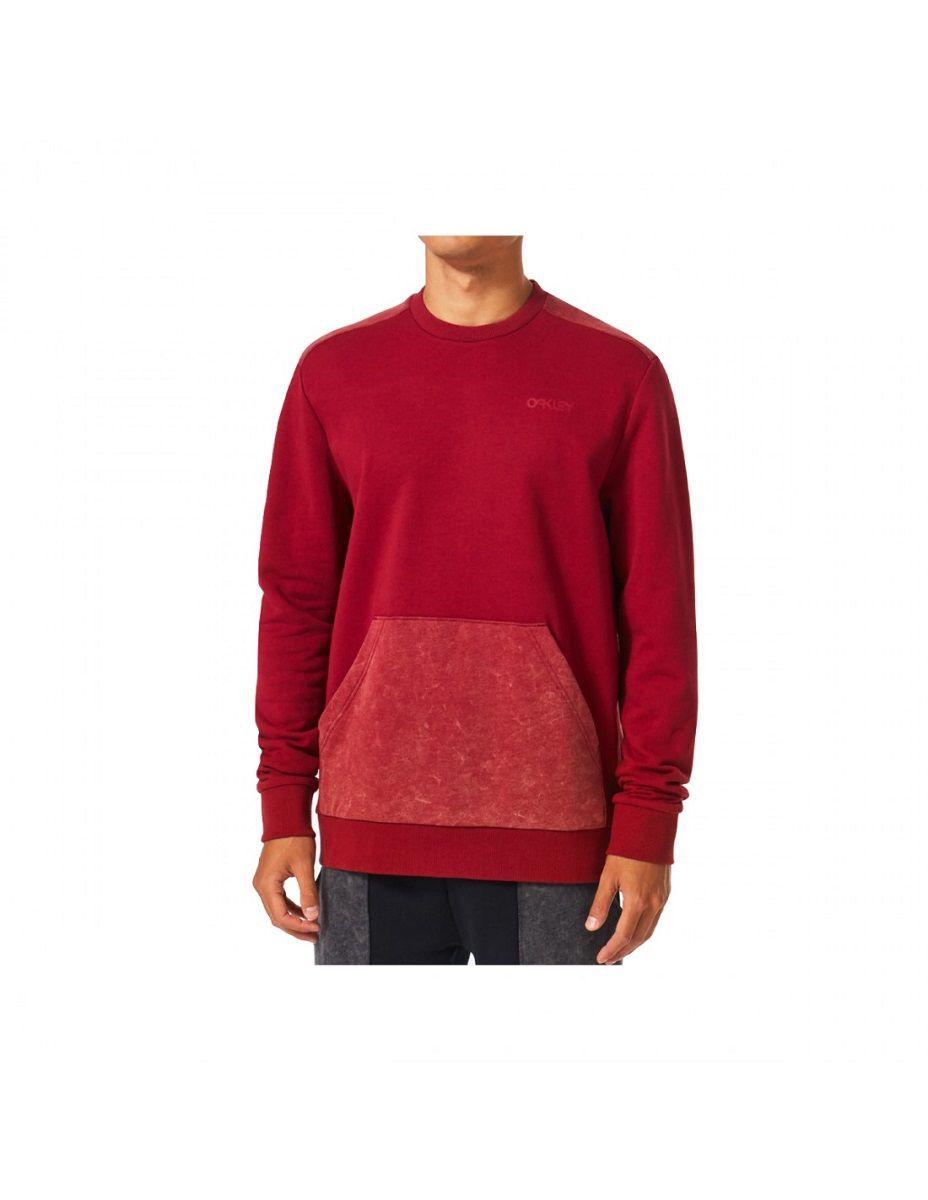 Polerón Oakley Soft Dye Crew Hombre Iron Red-0