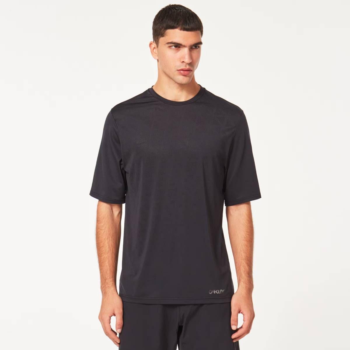 Polera Oakley Berm SS Hombre Gris-0