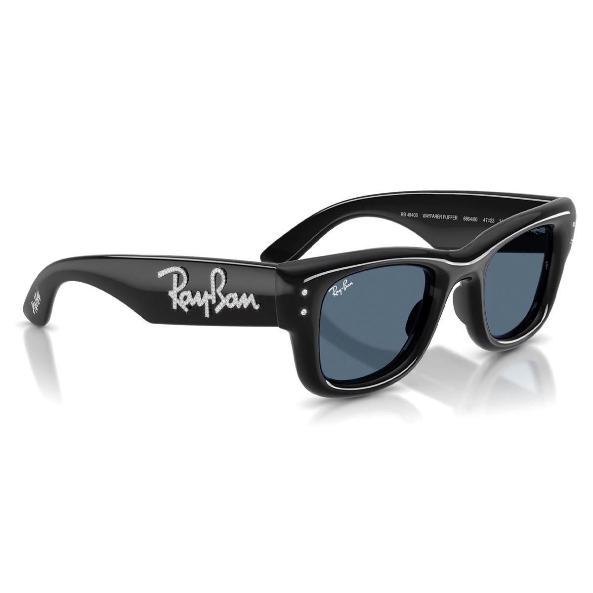 Lentes de Sol Ray-Ban Wayfarer Puffer Unisex Black-2