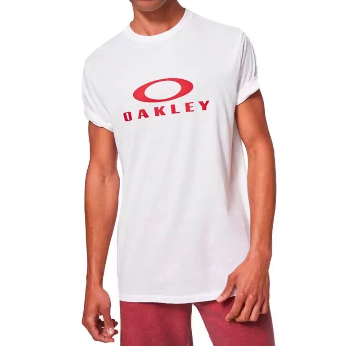 Polera Oakley O Bark Hombre Blanco-0