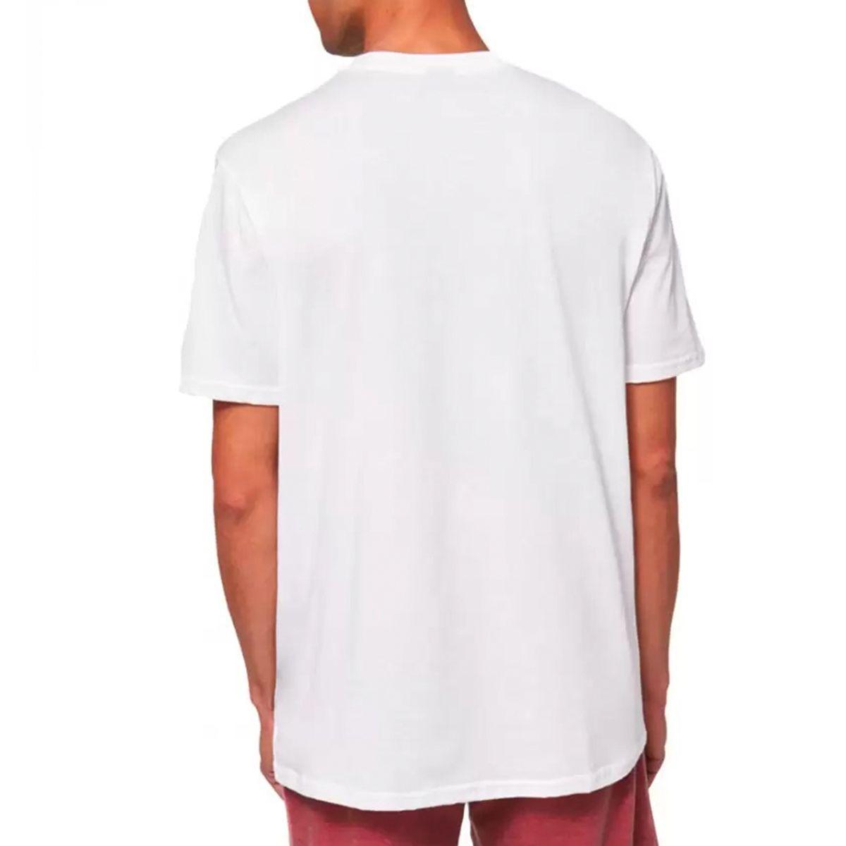 Polera Oakley O Bark Hombre Blanco-2