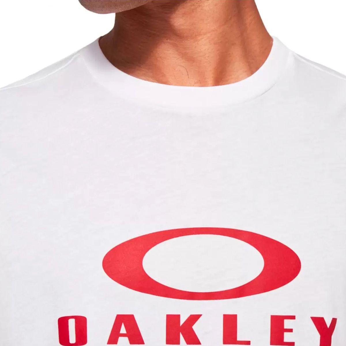 Polera Oakley O Bark Hombre Blanco-3
