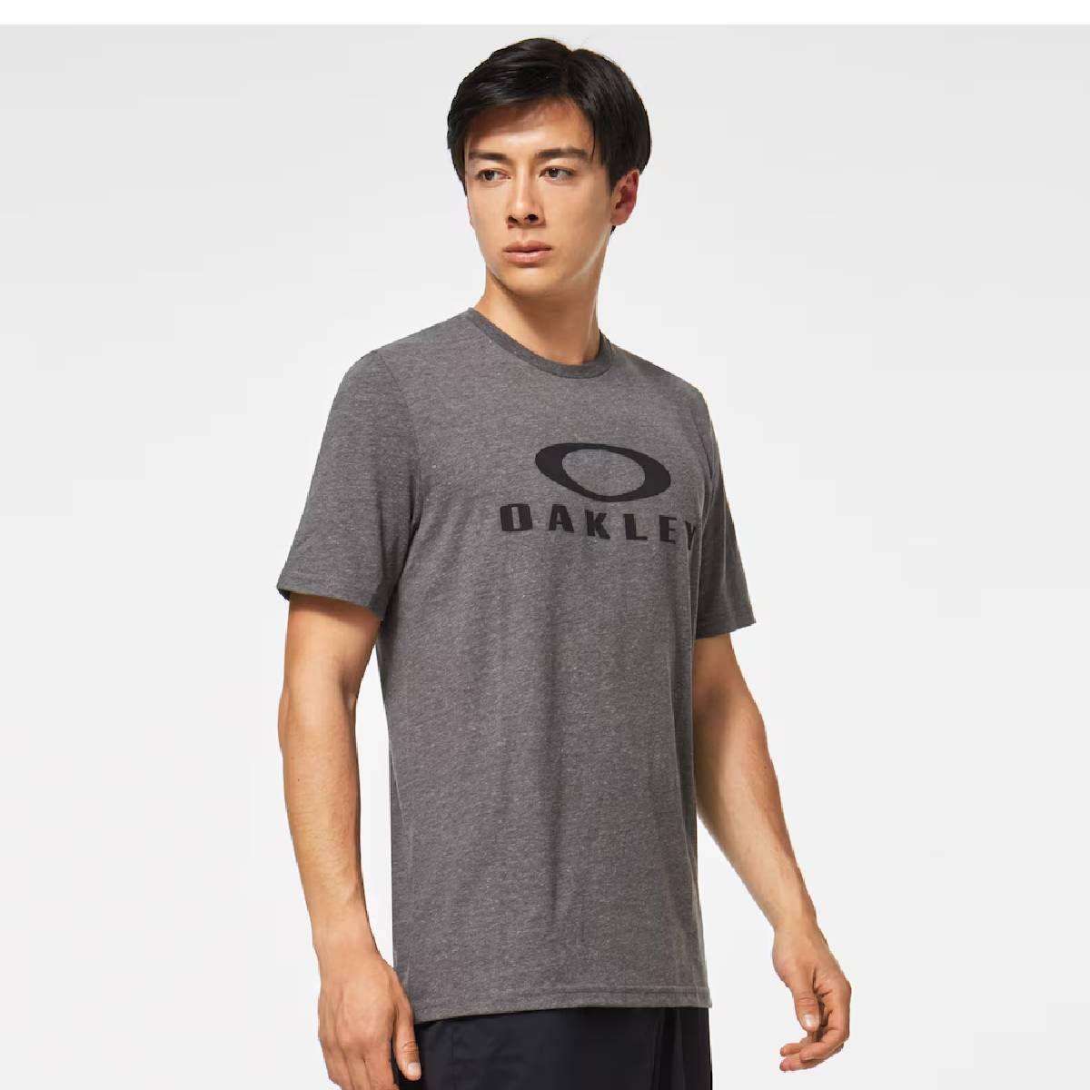 Polera Oakley O Bark Hombre Gris-0