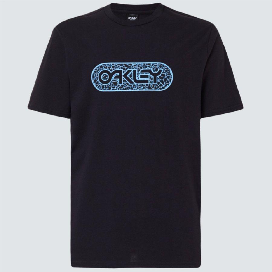Polera Oakley Crackle B1B Tee Hombre Blackout-1