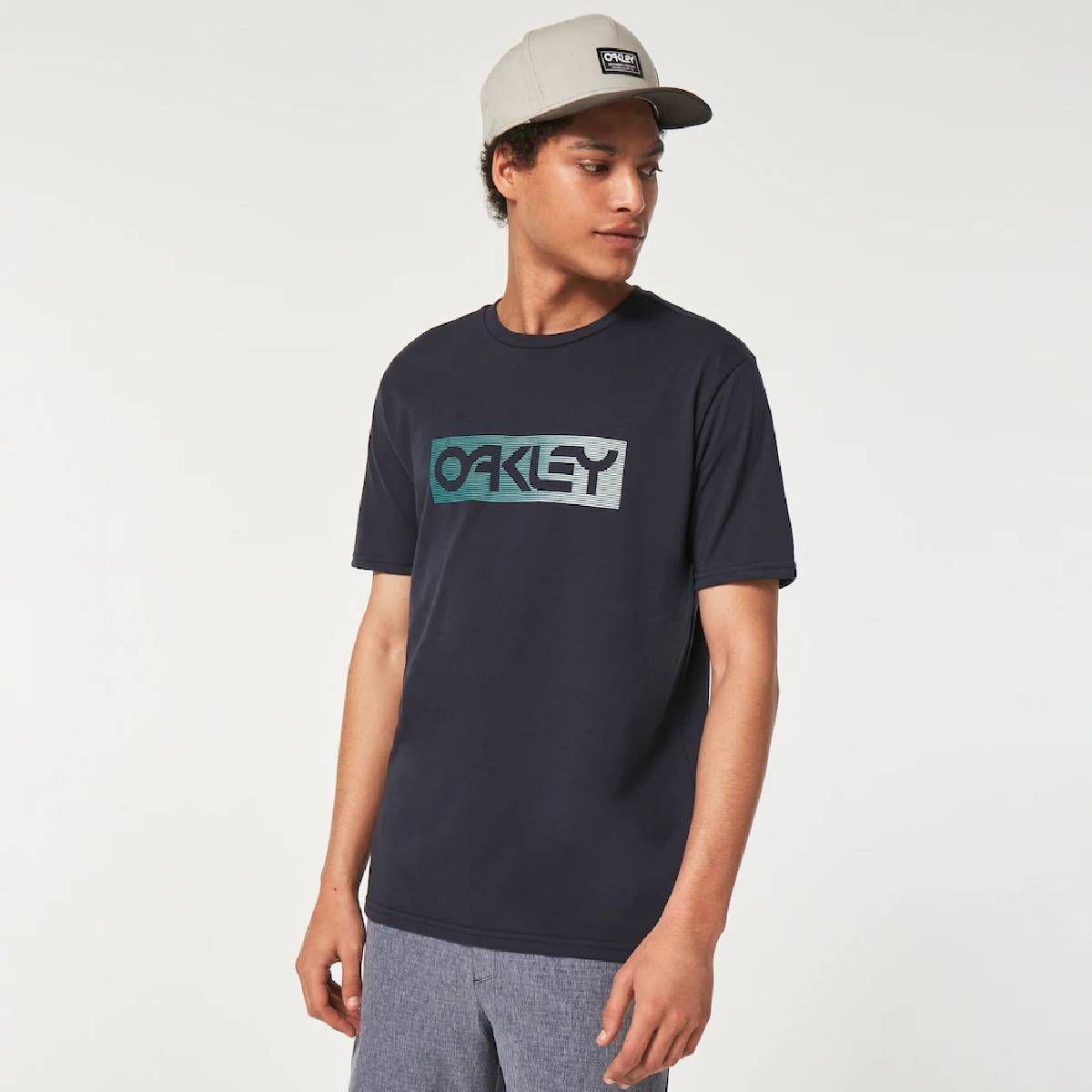 Polera Oakley Gradient Lines B1B RC Hombre Azul-0