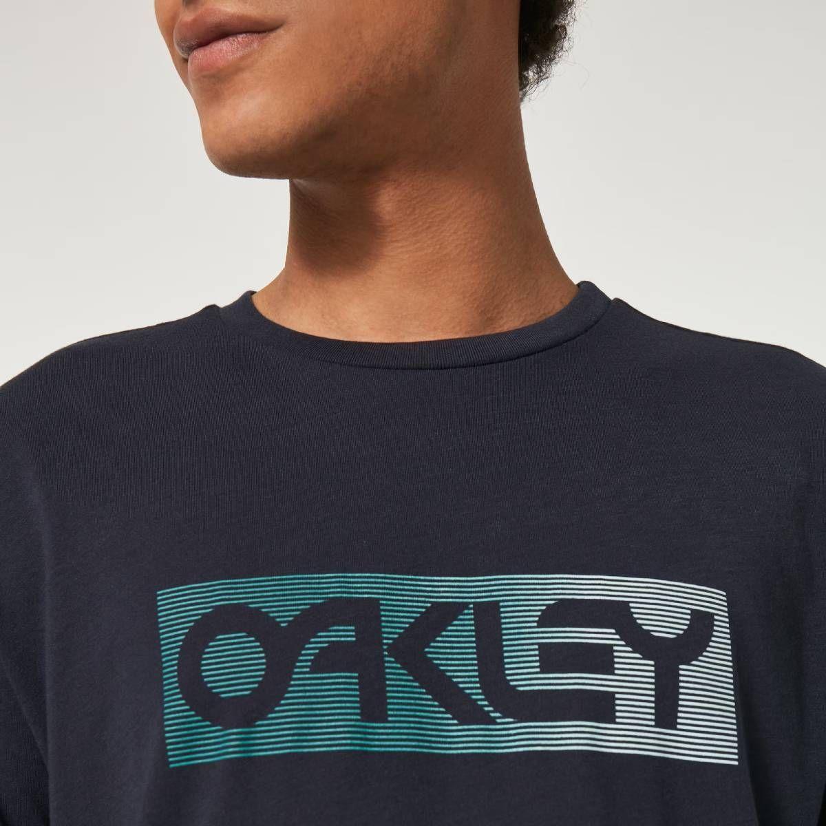 Polera Oakley Gradient Lines B1B RC Hombre Azul-5