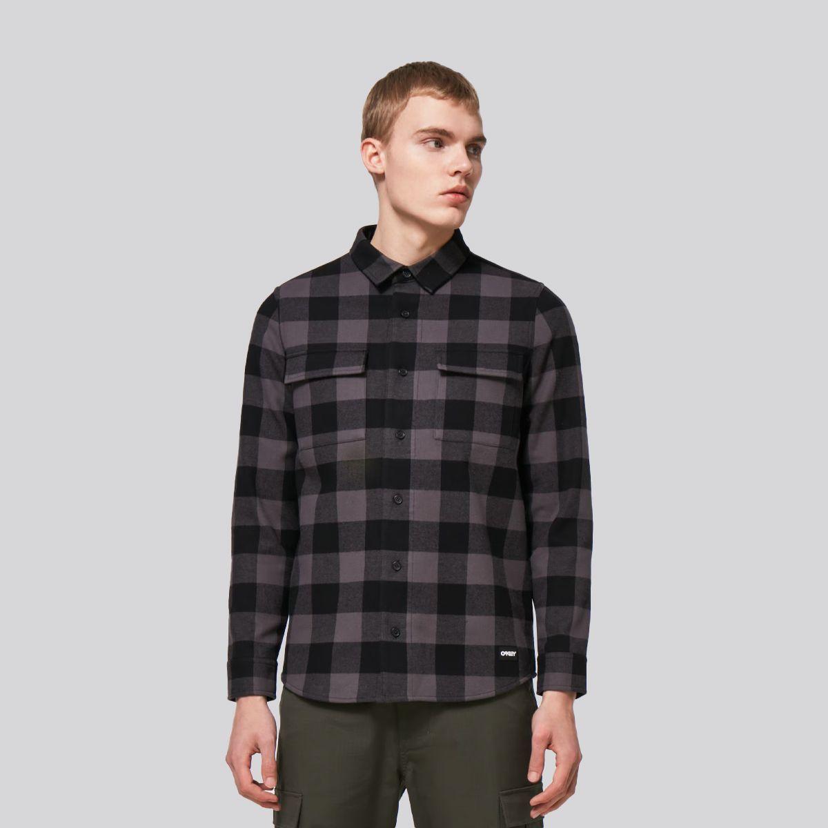 Camisa Hombre Bear Cozy Oakley Black/Gray Check-0
