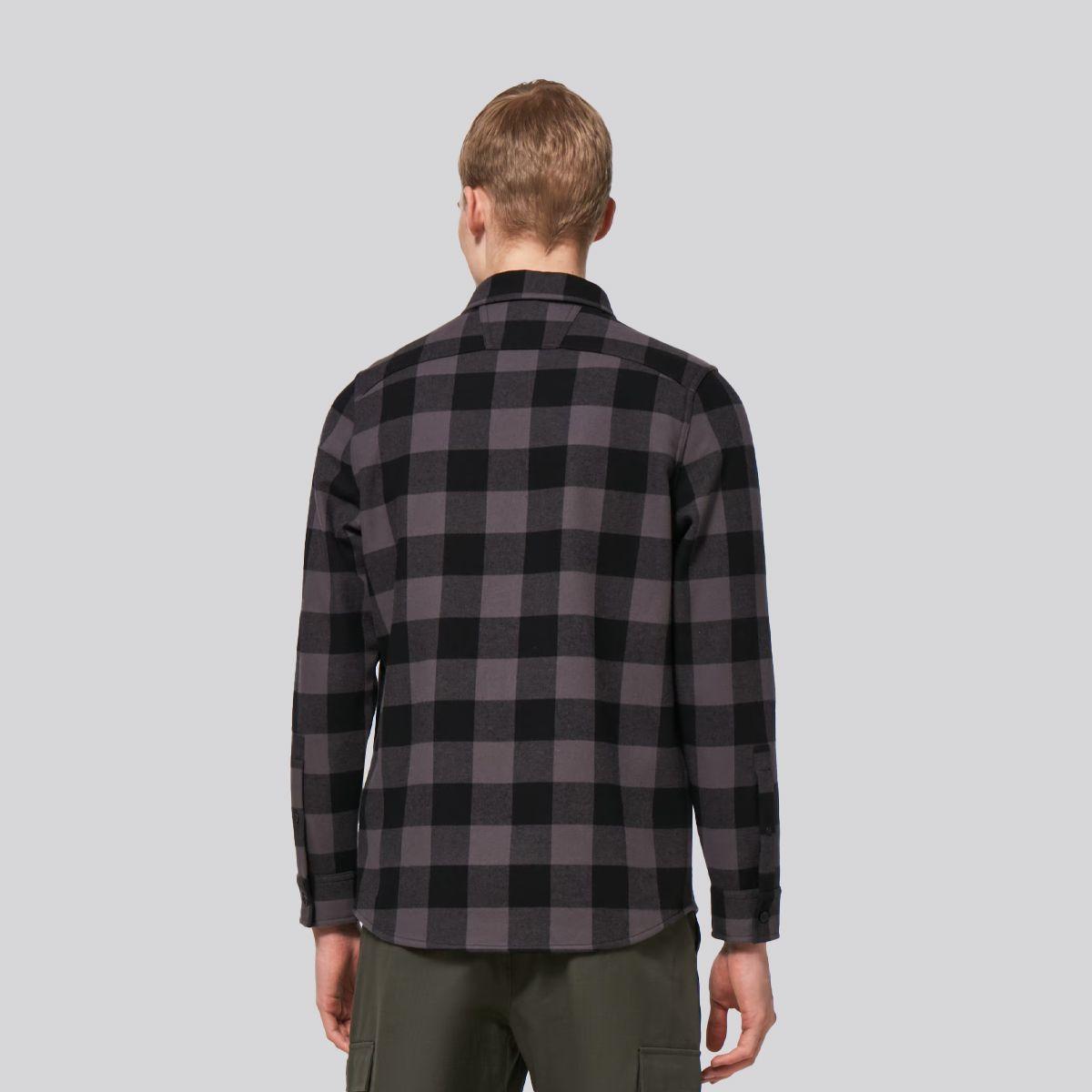 Camisa Hombre Bear Cozy Oakley Black/Gray Check-2
