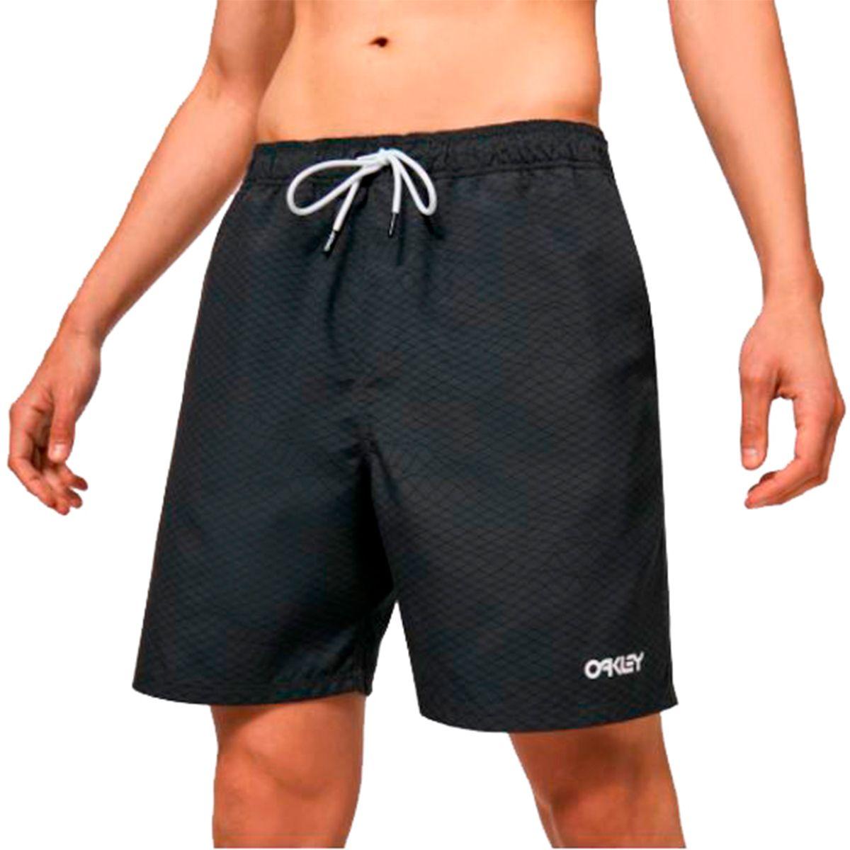 Boardshort Oakley Beach Volley 18 Hombre New Dark Brush Grid-1
