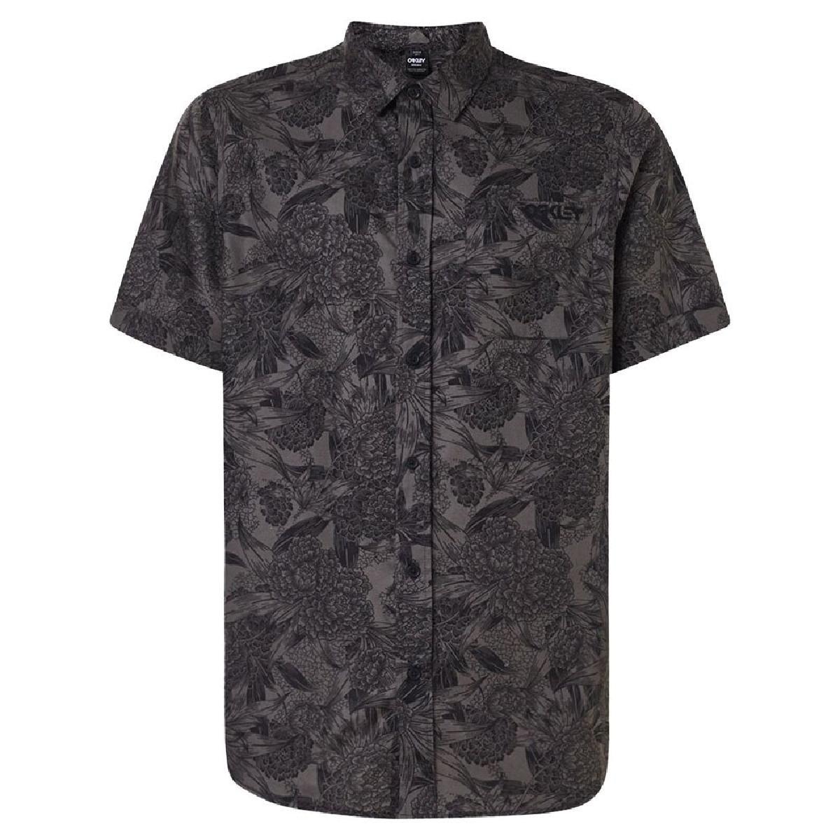 Camisa Oakley All Over Dark Floral Hombre Gris-0