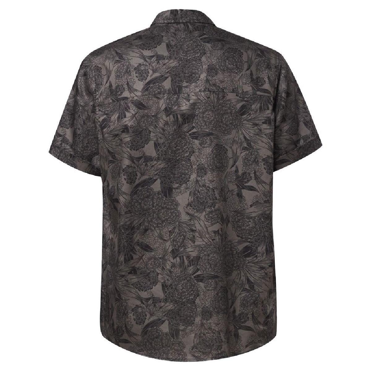 Camisa Oakley All Over Dark Floral Hombre Gris-4