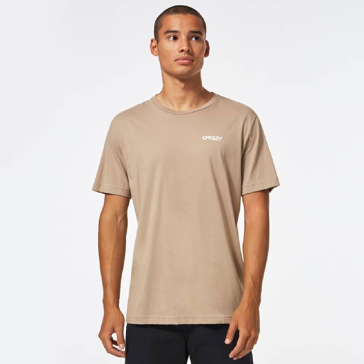 Polera Oakley Marble B1B Hombre Beige-0