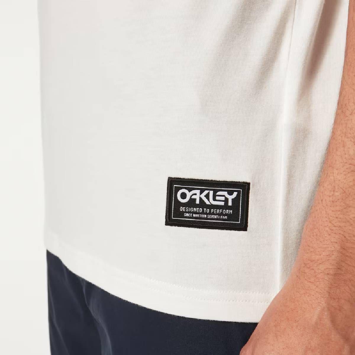 Polera Oakley Bobby B1B Patch Tee Hombre Blanco-3